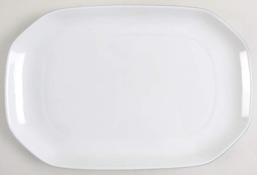 Halo Blue 12" Oval Serving Platter by Seltmann-1