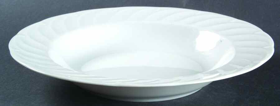 Leonore White Soup/Cereal Bowl by Seltmann-1