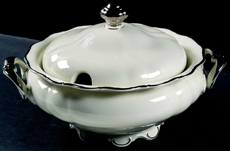 Majestic Platinum Tureen &  Lid by Seltmann-1