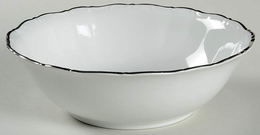 Majestic Platinum 8" Round Vegetable Bowl by Seltmann-1