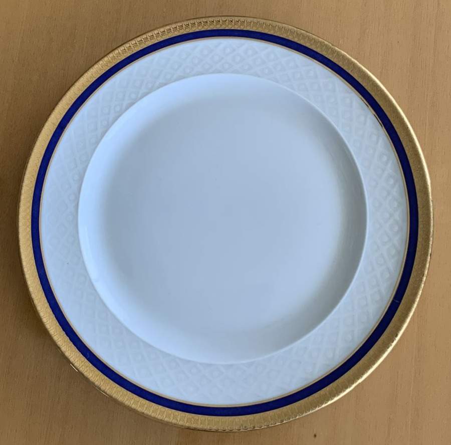 Polonaise Blue Bread & Butter Plate by Seltmann-1