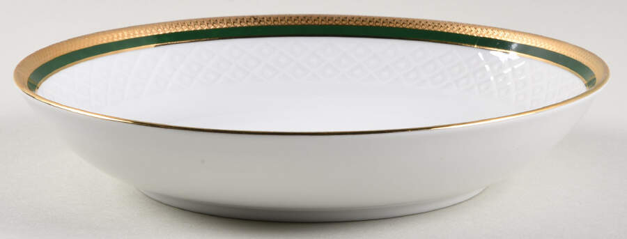 Polonaise Green Coupe Soup Bowl by Seltmann-1