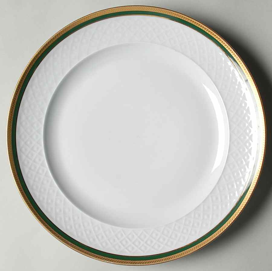 Polonaise Green Dinner Plate by Seltmann-1