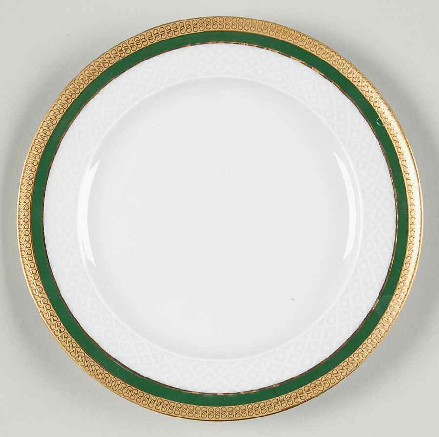 Polonaise Green Bread & Butter Plate by Seltmann-1