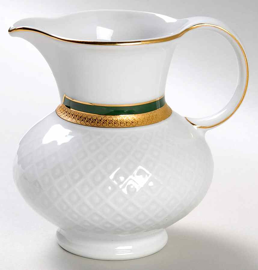 Polonaise Green Creamer by Seltmann-1