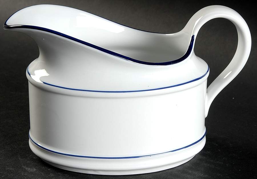 Rainbow Blue Gravy Boat by Seltmann-1