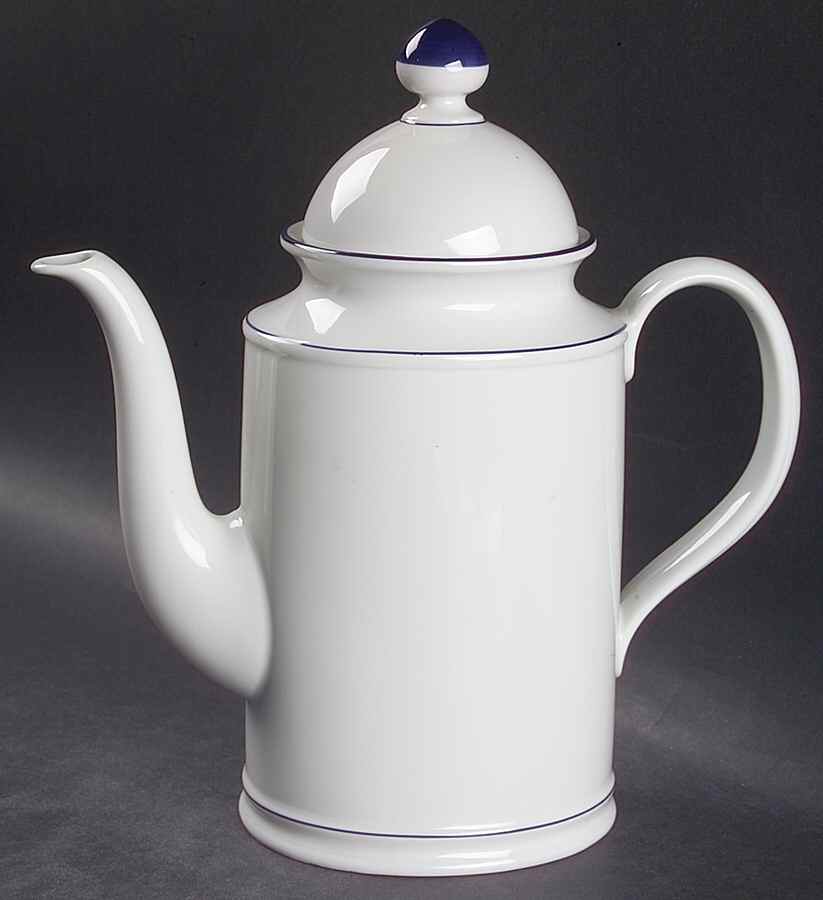 Rainbow Blue Coffee Pot & Lid by Seltmann-1