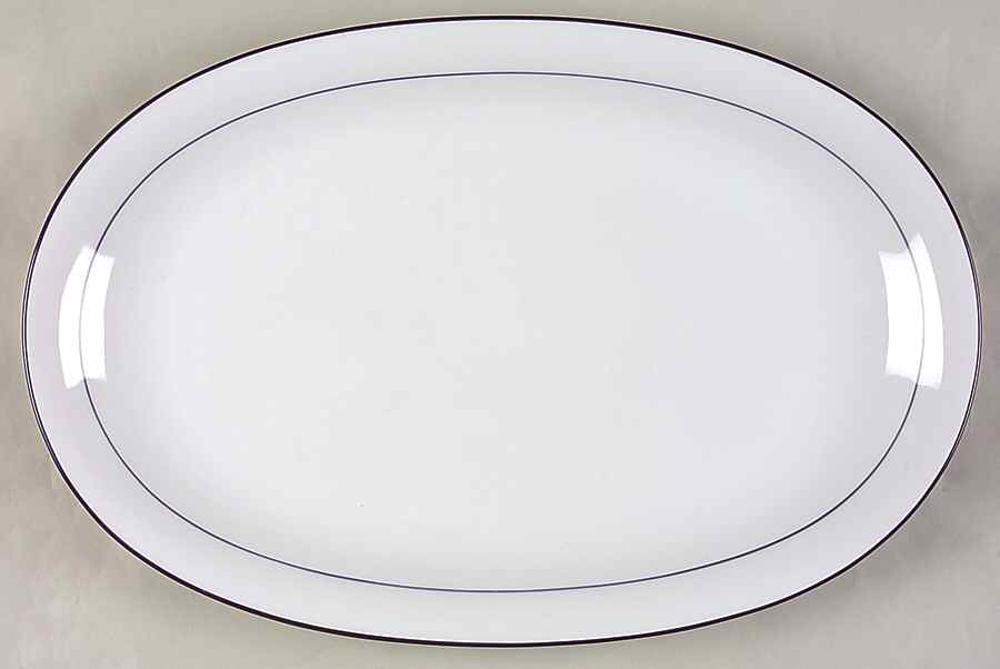 Rainbow Blue 13" Oval Serving Platter by Seltmann-1