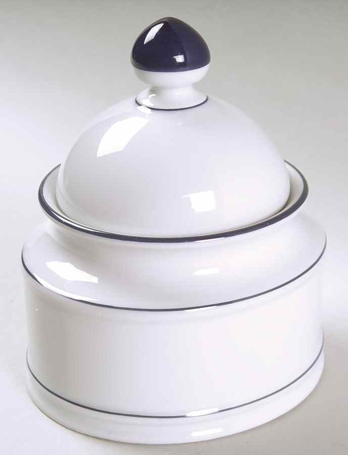 Rainbow Blue Sugar Bowl & Lid by Seltmann-1