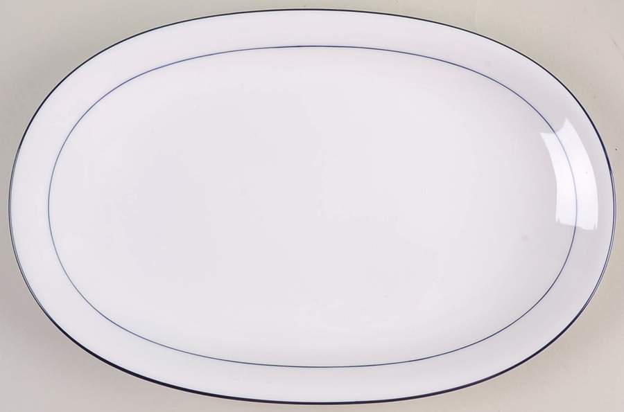 Rainbow Blue 12" Oval Serving Platter by Seltmann-1