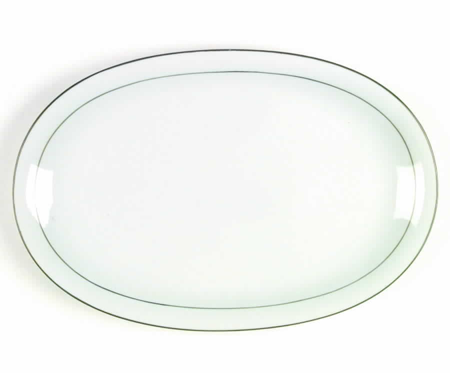 Rainbow Green 12" Oval Serving Platter by Seltmann-1