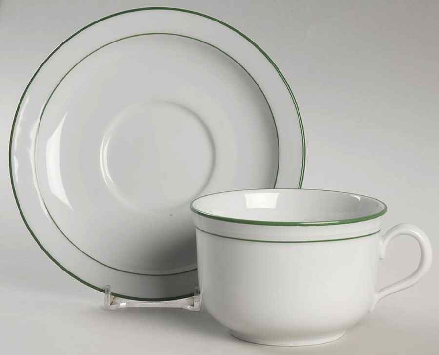 Rainbow Green Oversized Cup & Saucer Set by Seltmann-1