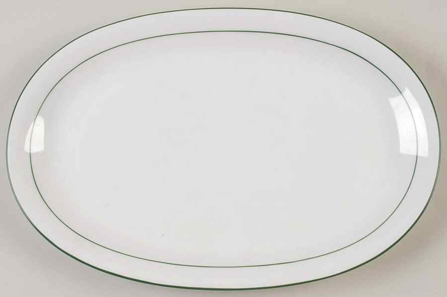 Rainbow Green 14" Oval Serving Platter by Seltmann-1