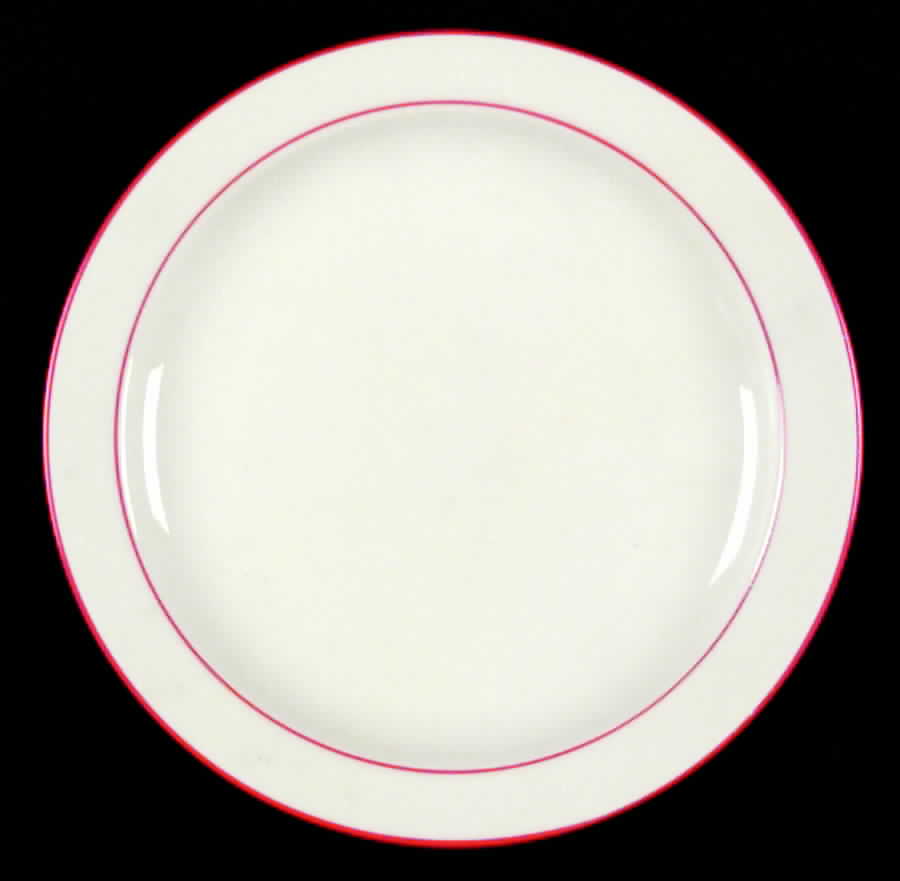 Rainbow Red Bread & Butter Plate by Seltmann-1