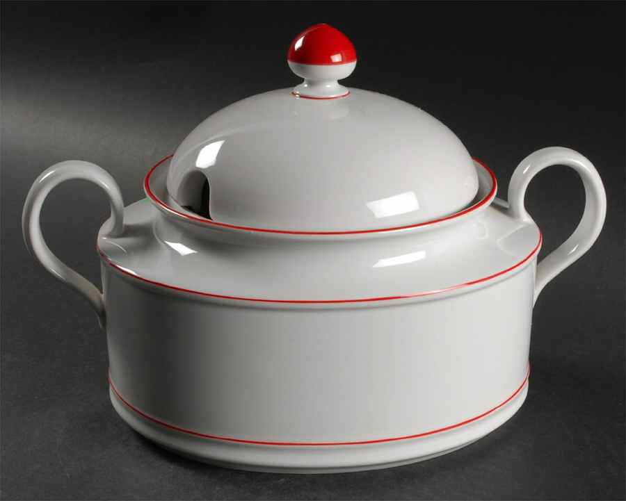 Rainbow Red Tureen &  Lid by Seltmann-1