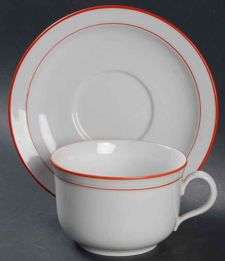 Rainbow Red Oversized Cup & Saucer Set by Seltmann-1