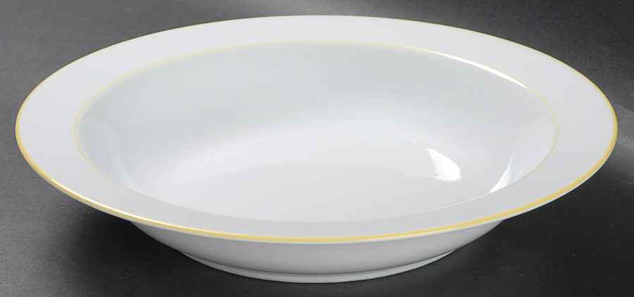 Rainbow Yellow Rim Soup Bowl by Seltmann-1