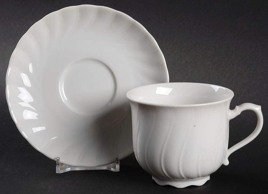 Regina Flat Cup & Saucer Set by Seltmann-1