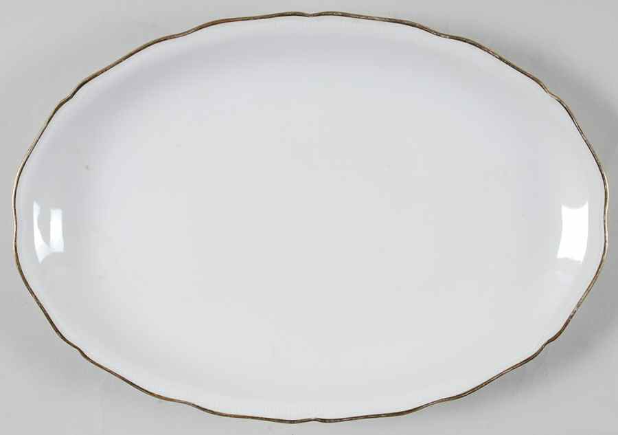 Renate Gold 14" Oval Serving Platter by Seltmann-1