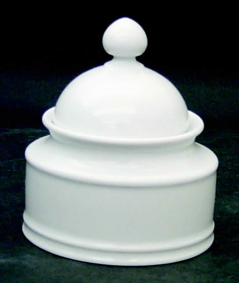 Renate White (Smooth) Sugar Bowl & Lid by Seltmann-1