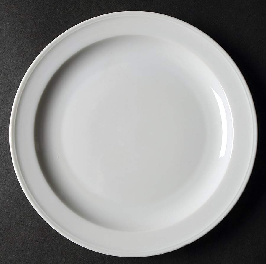 Renate White (Smooth) Salad Plate by Seltmann-1