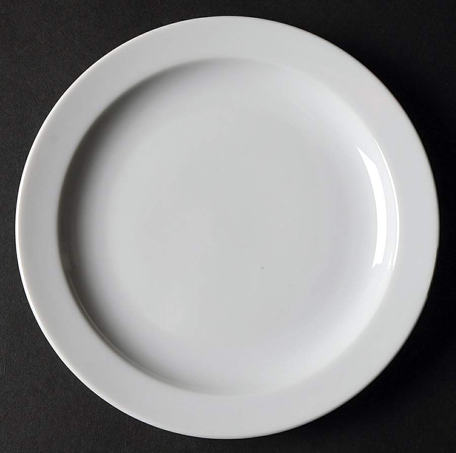 Renate White (Smooth) Salad Plate by Seltmann-1