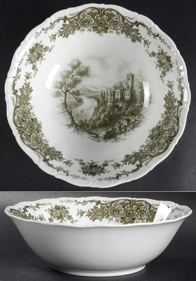 Rhinegau (Scalloped) 9" Round Vegetable Bowl by Seltmann-1
