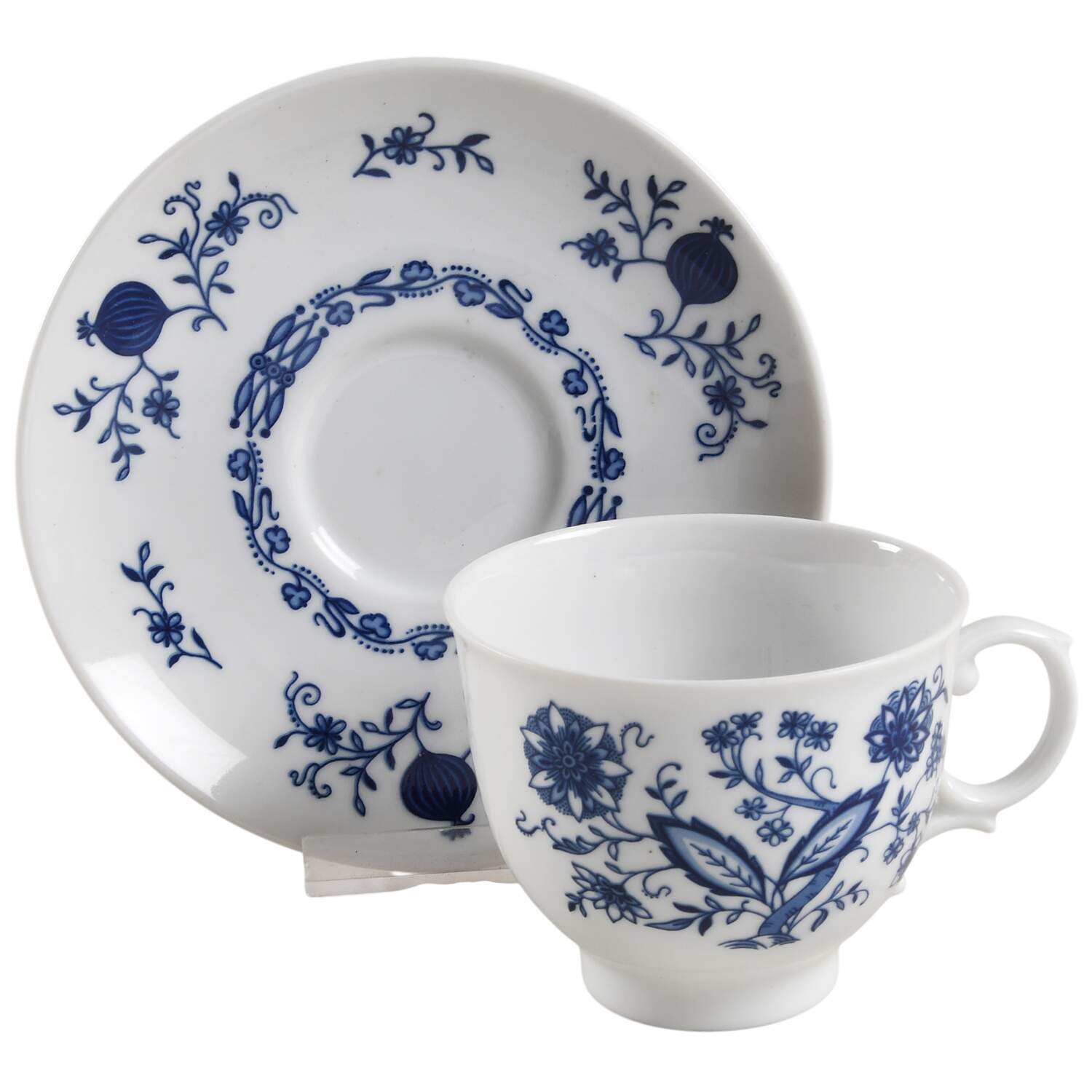 Rose (Smooth) Footed Cup & Saucer Set by Seltmann-1