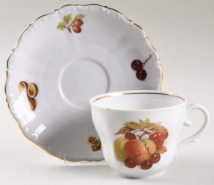 SLT12 Flat Cup & Saucer Set by Seltmann-1