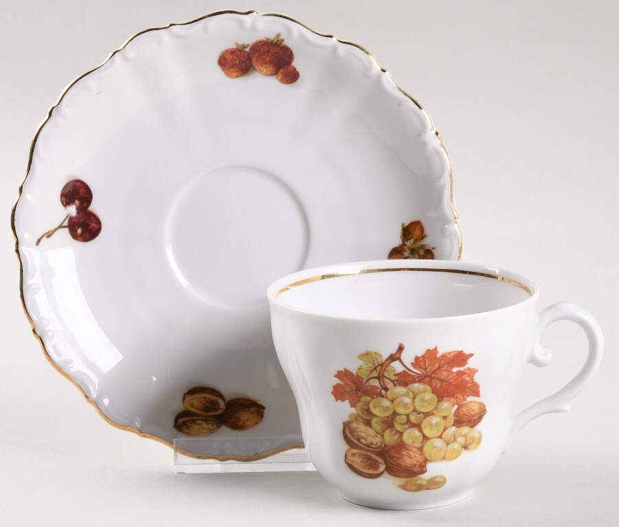 SLT12 Flat Cup & Saucer Set by Seltmann-1