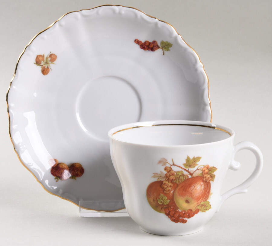 SLT12 Flat Cup & Saucer Set by Seltmann-1