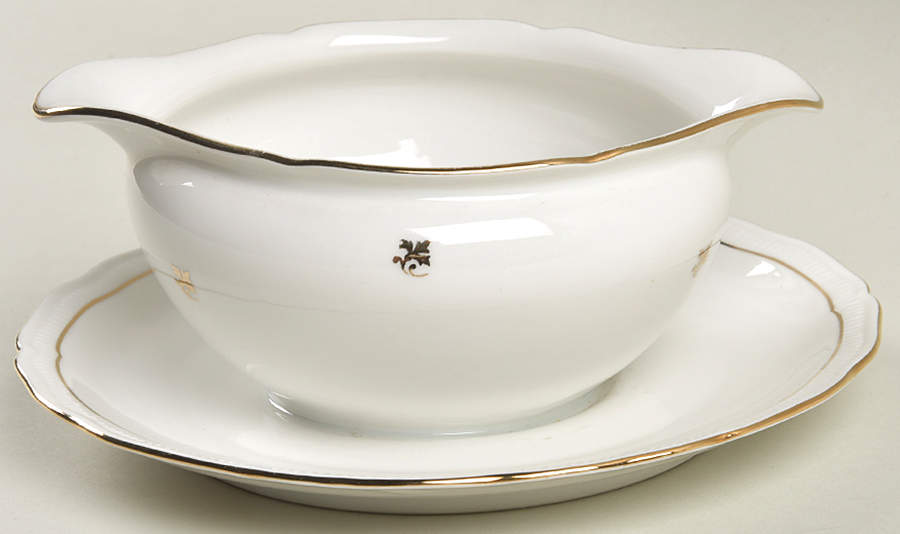 SLT2 Gravy Boat with Attached Underplate by Seltmann-1