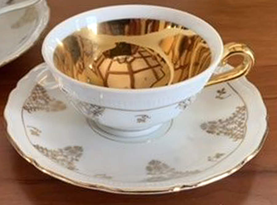SLT2 Footed Cup & Saucer Set by Seltmann-1