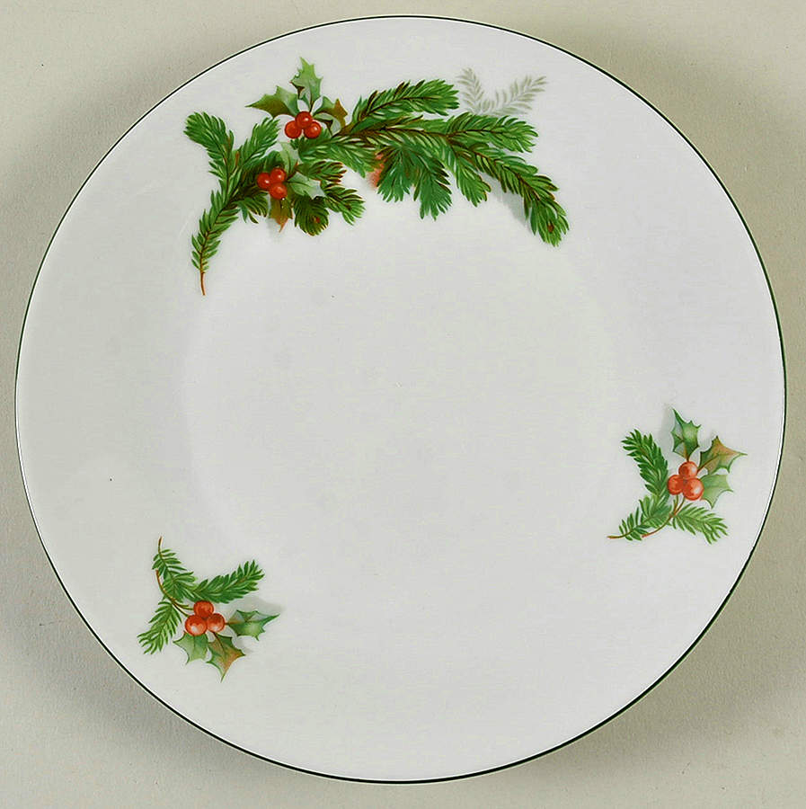 Holly Salad Plate by Seltmann-1