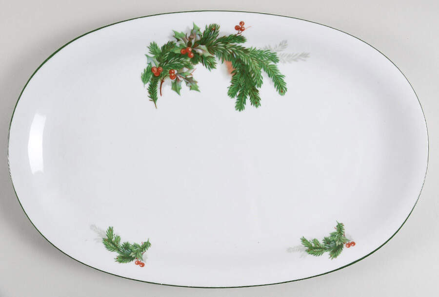 Holly 14" Oval Serving Platter by Seltmann-1