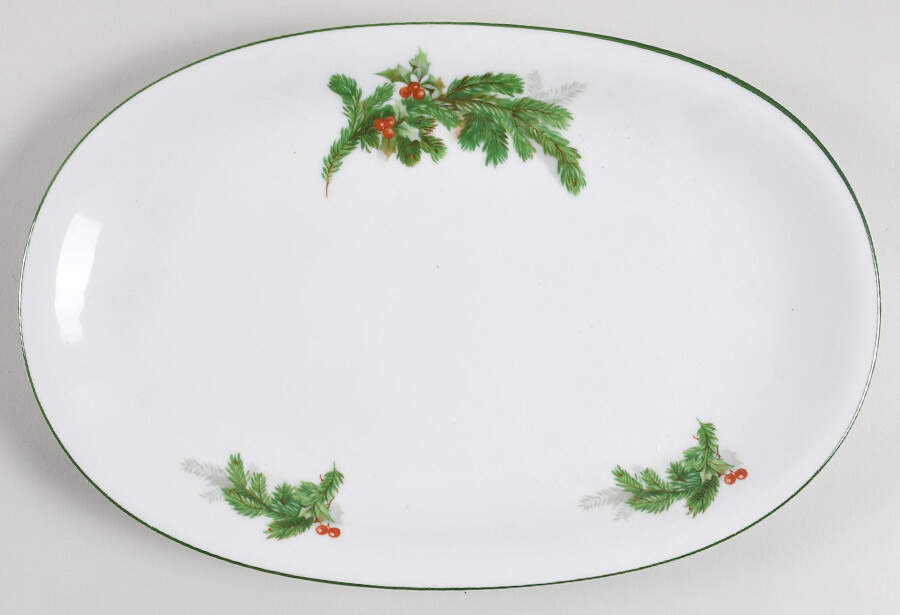 Holly 12" Oval Serving Platter by Seltmann-1