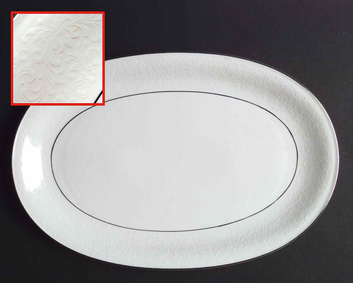 SLT70 14" Oval Serving Platter by Seltmann-1