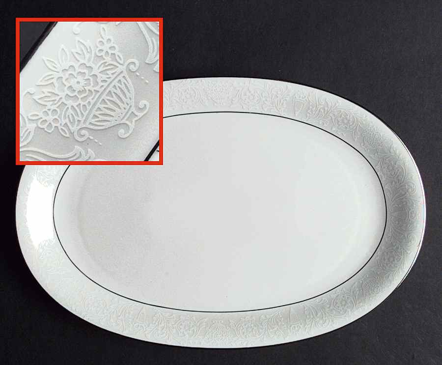 SLT80 13" Oval Serving Platter by Seltmann-1