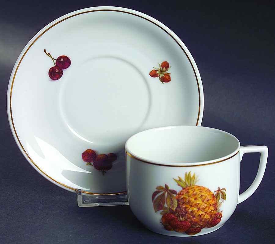 SLT83 Flat Cup & Saucer Set by Seltmann-1