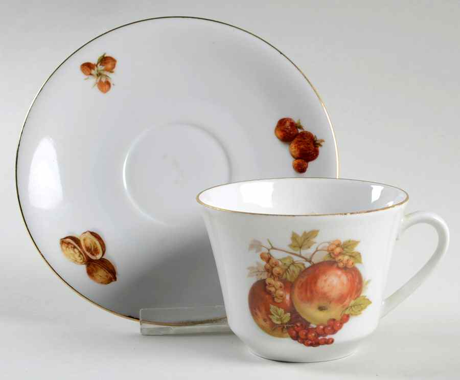 SLT83 Flat Cup & Saucer Set by Seltmann-1