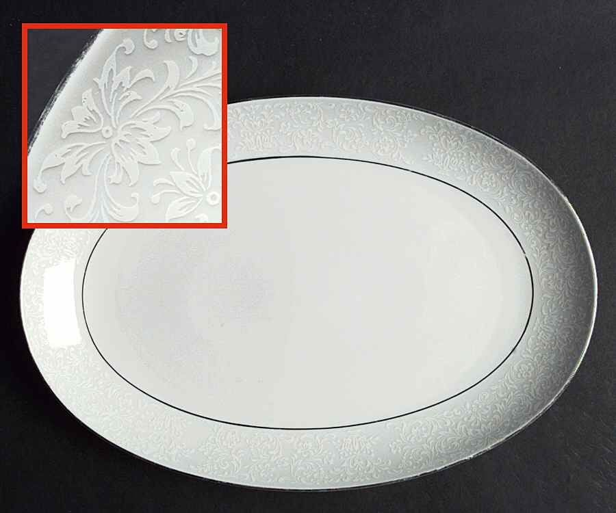 SLT84 13" Oval Serving Platter by Seltmann-1