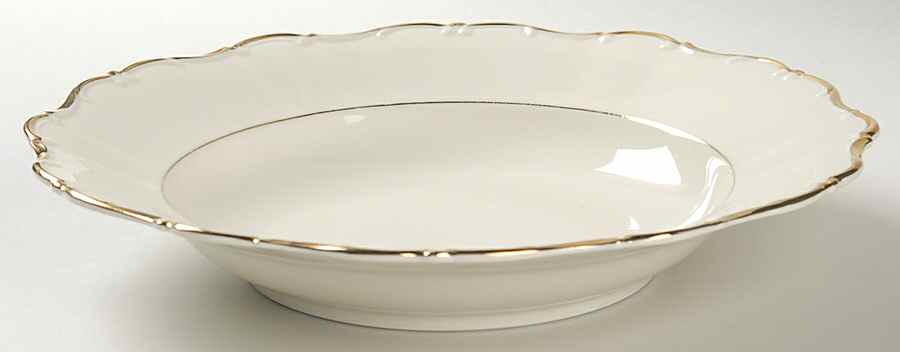 State Gold Rim Soup Bowl by Seltmann-1