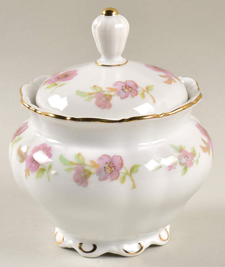 Theresia Floral Sugar Bowl & Lid by Seltmann-1
