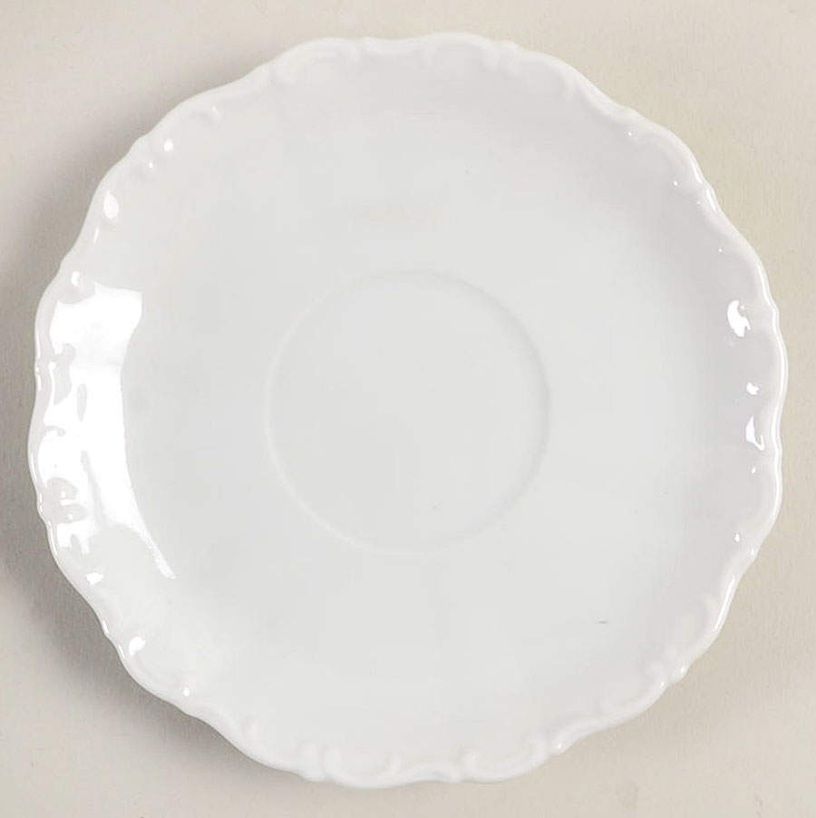 Theresia White Saucer for Demitasse Cup by Seltmann-1