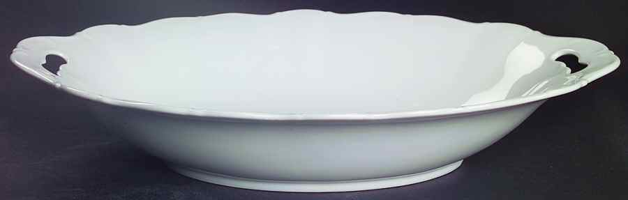 Theresia White 13" Oval Vegetable Bowl by Seltmann-1