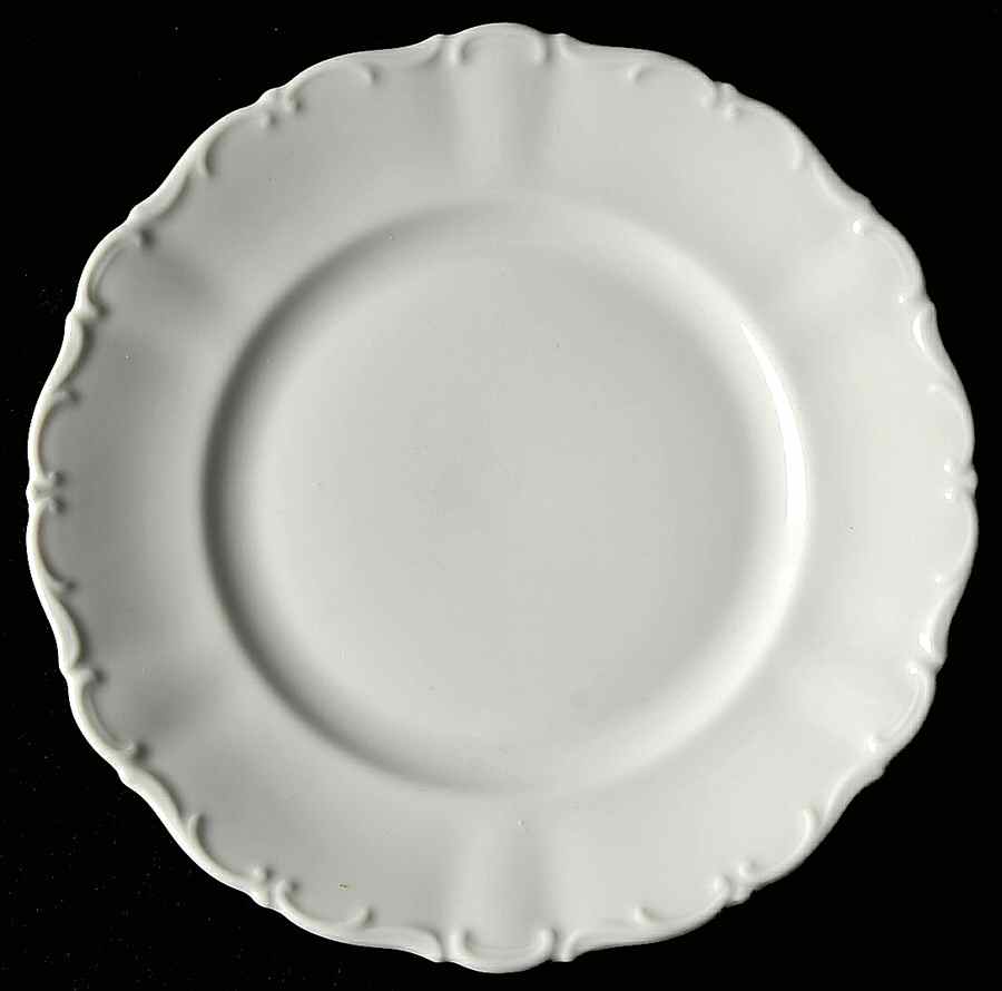 Theresia White Salad Plate by Seltmann-1