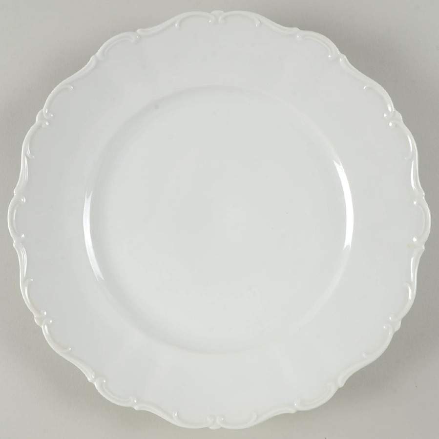 Theresia White 11" Chop Plate (Round Platter) by Seltmann-1