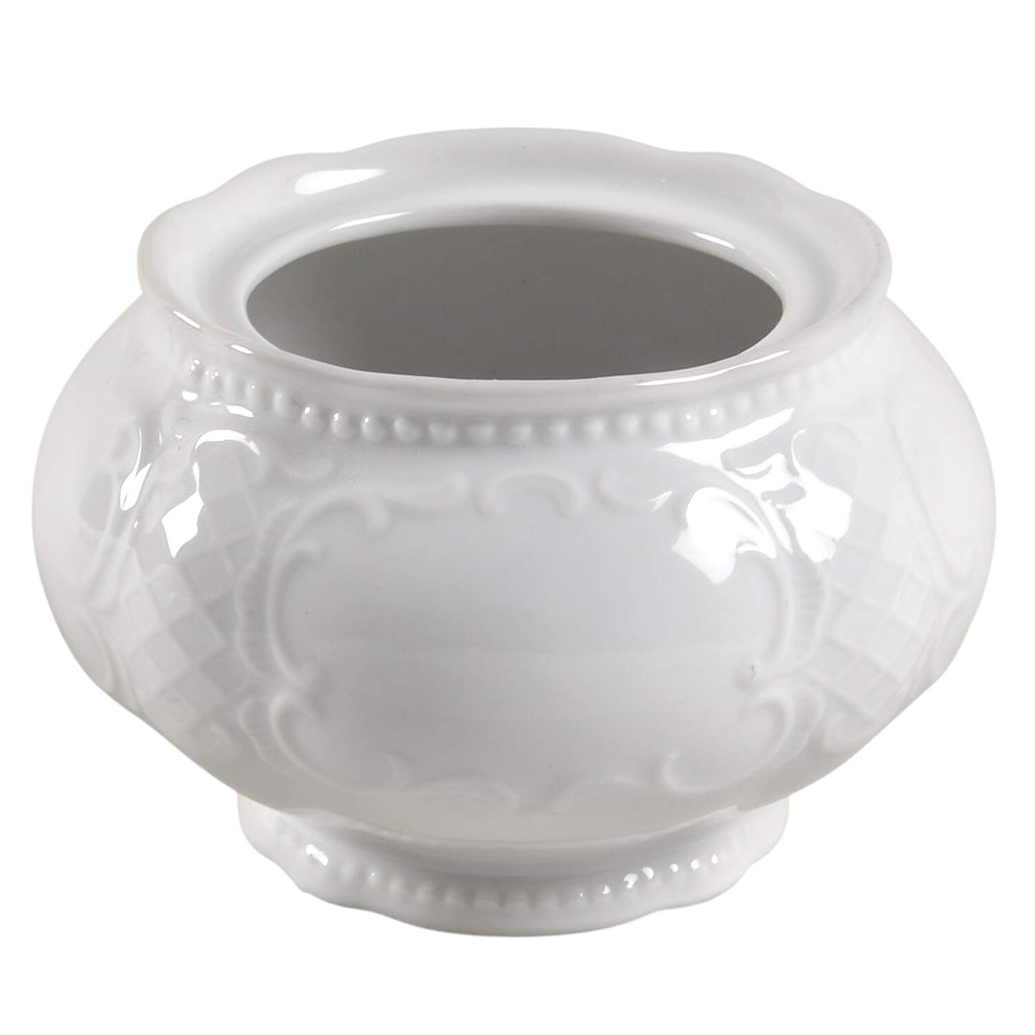 Vienna White Sugar Bowl No Lid by Seltmann-1