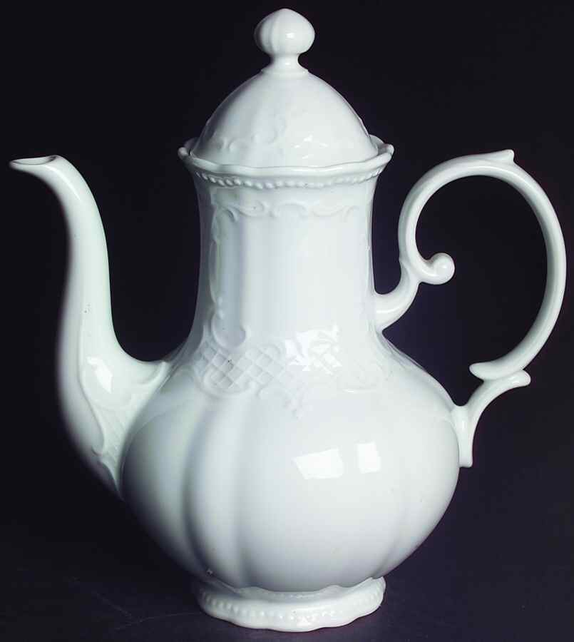 Vienna White Coffee Pot & Lid by Seltmann-1