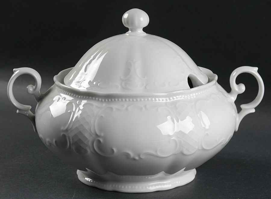 Vienna White Tureen &  Lid by Seltmann-1